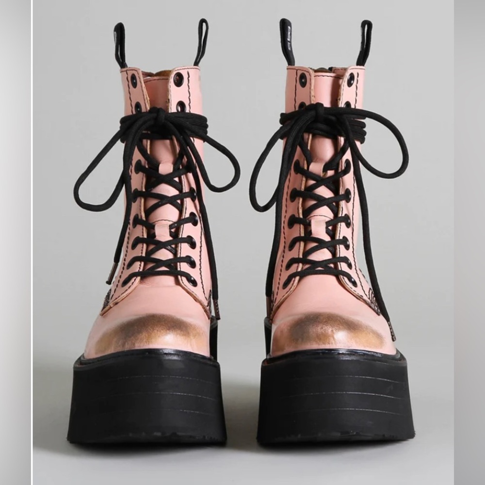 R13 Double Stack Boot - pink. Size 8 IT 38 - Picture 3 of 9